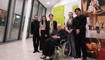 Ursula Brandstätter und Michael Gielen mit dem Minetti Quartett (c) Reinhard Winkler