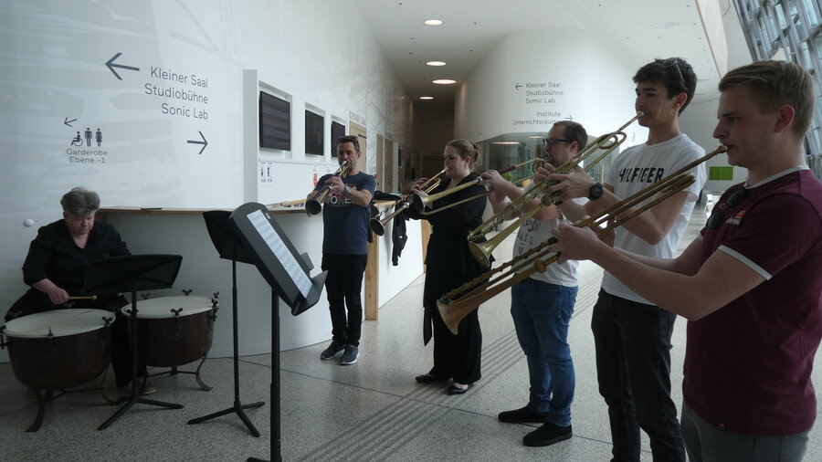 Studierende Barocktrompete